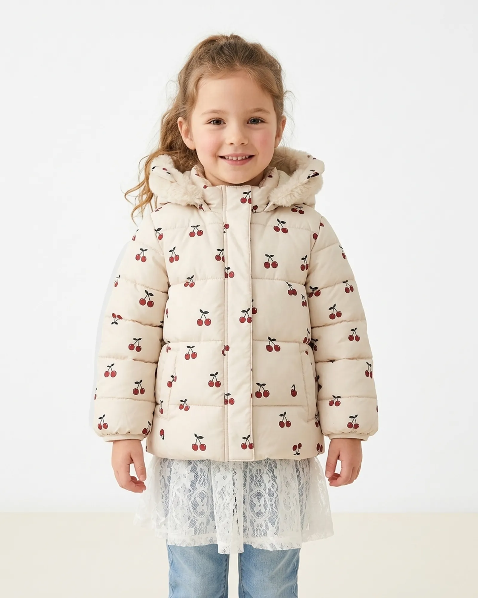 Doudoune imprimée — Petites cerises