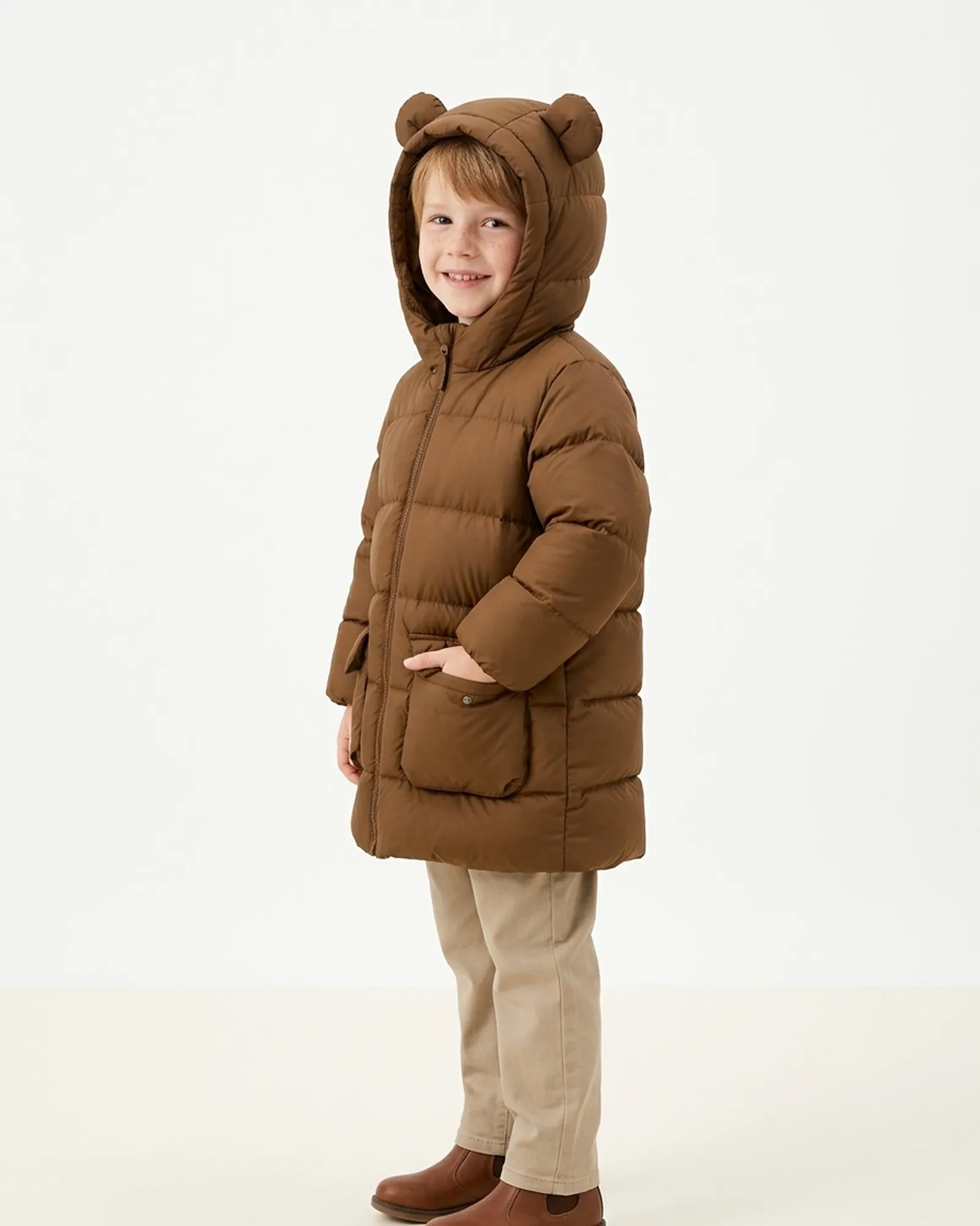 Doudoune à capuche Ours — Des proportions justes